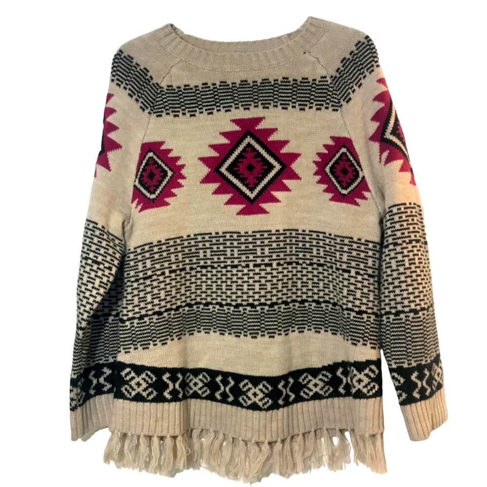 Back in the saddle sweater Aztec southwestern western cowgirl rodeo